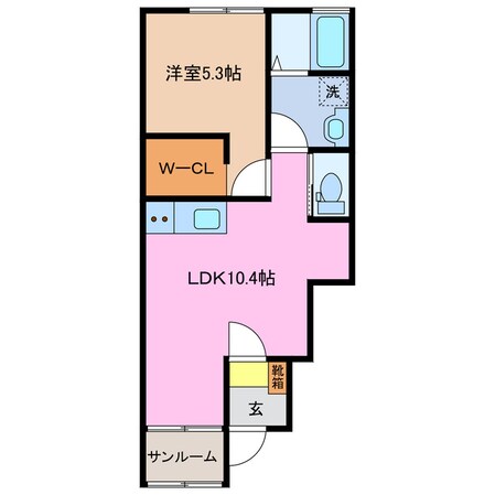 INABELL　B棟の物件間取画像